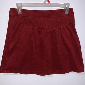 Forever 21 Medium Red Felt mini Skirt